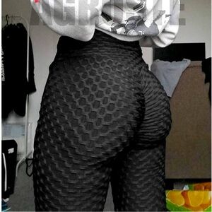 RED TIK Tok Scrunch Leggings for Women, 
Butt-Lifting, Workout • Large